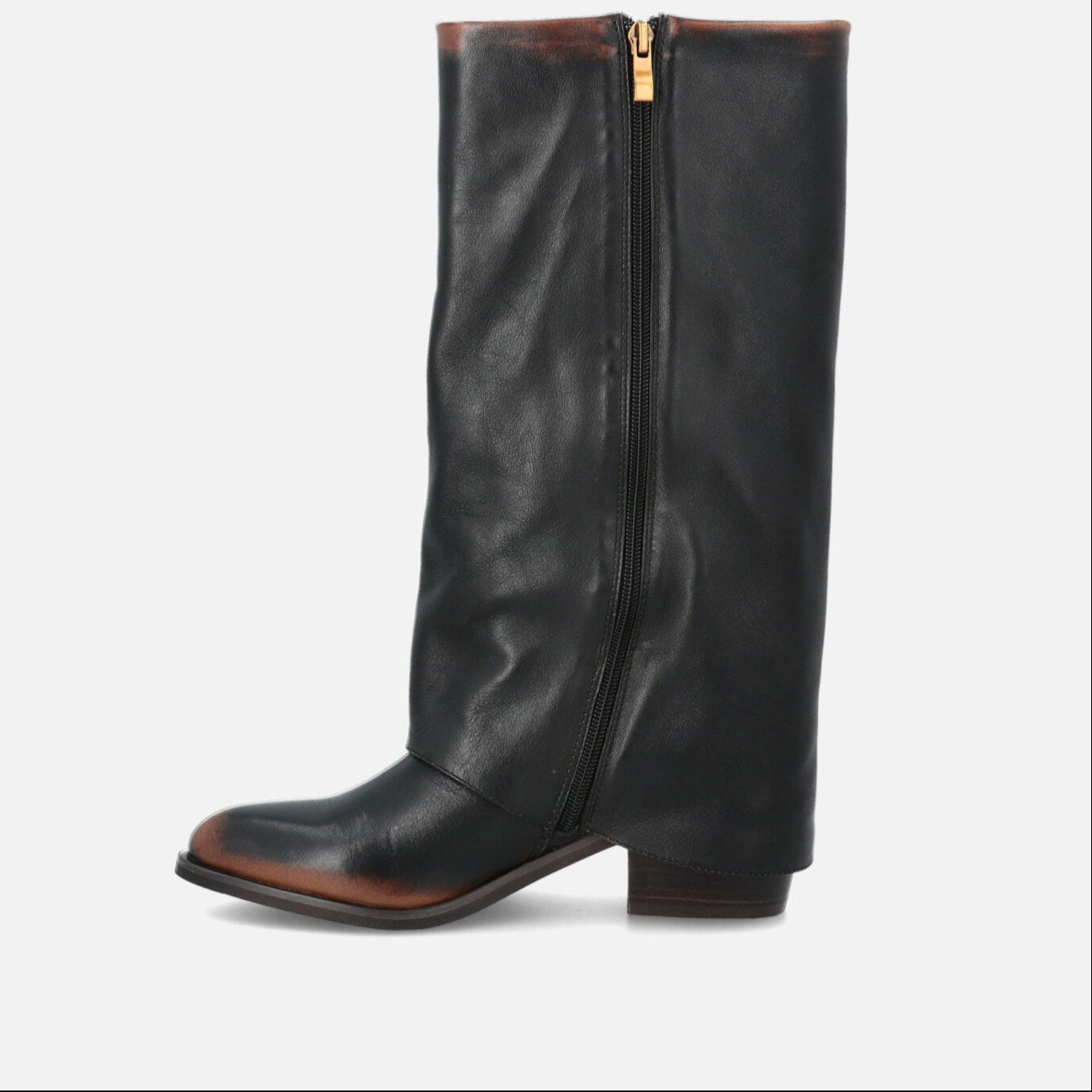 Stivali Donna Pelle Vintage Tae Pol - Stile Texano Ghetta