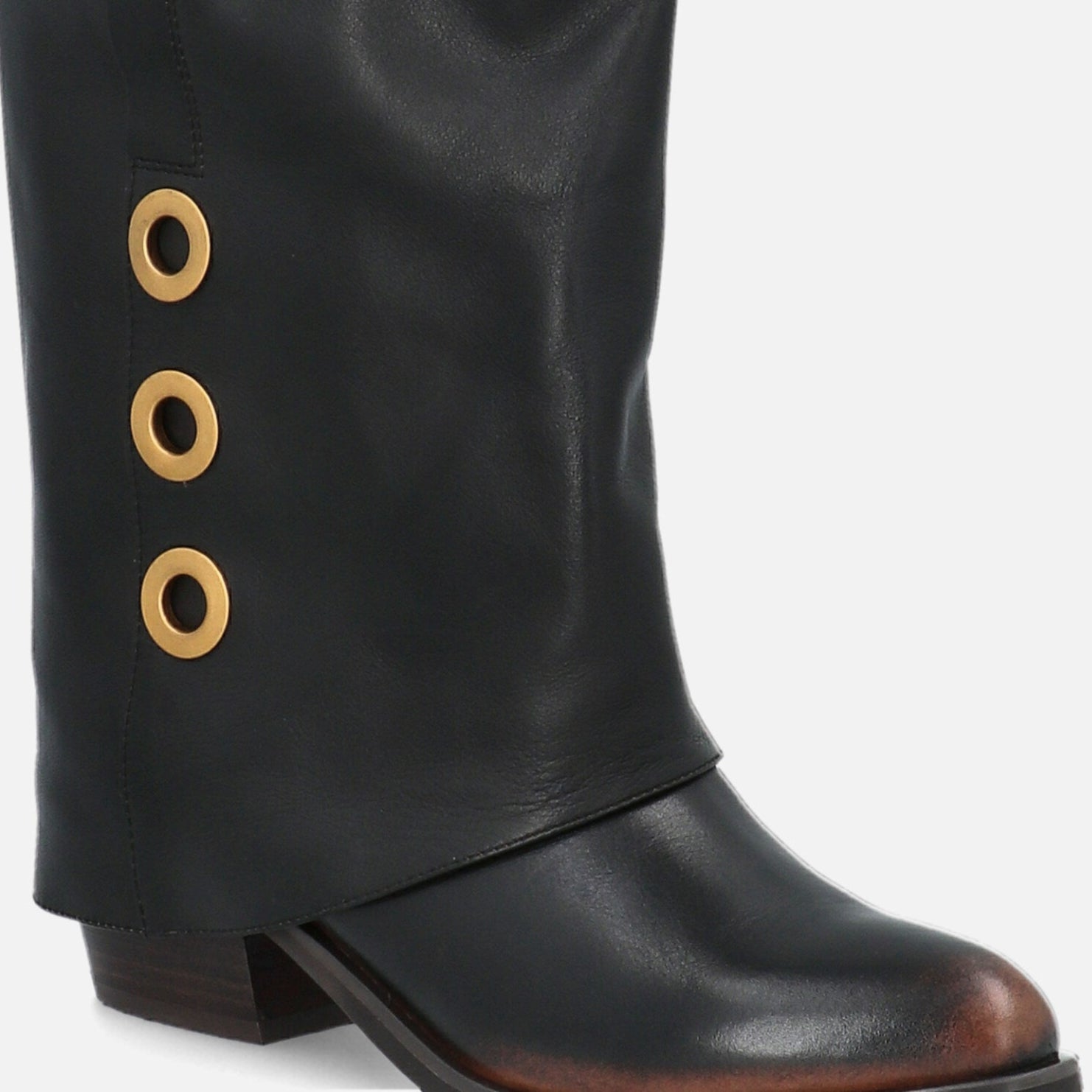 Stivali Donna Pelle Vintage Tae Pol - Stile Texano Ghetta