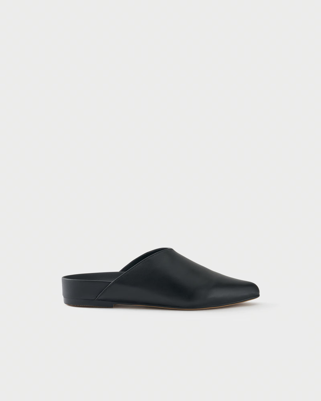 Flat mule in nappa leather