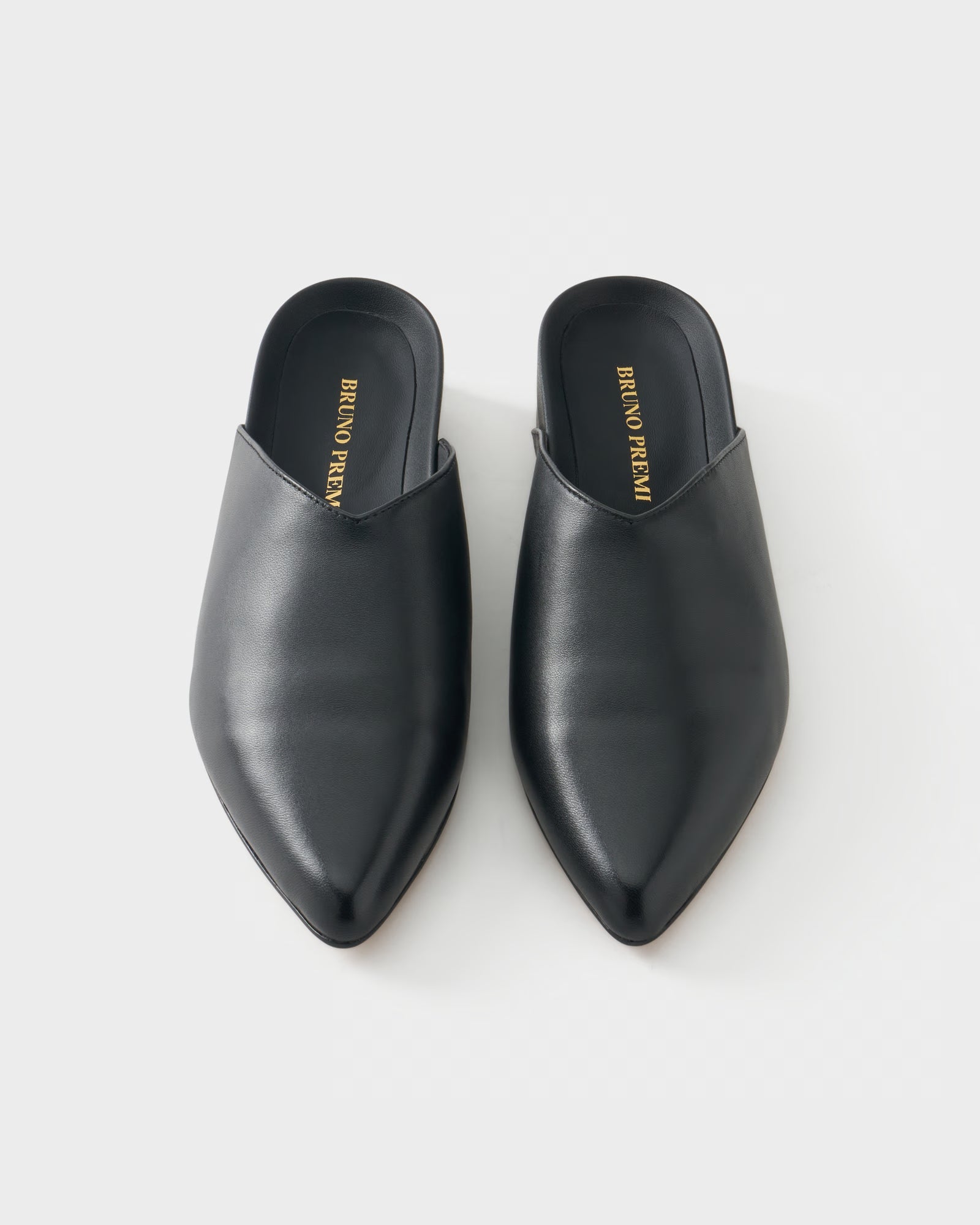 Flat mule in nappa leather