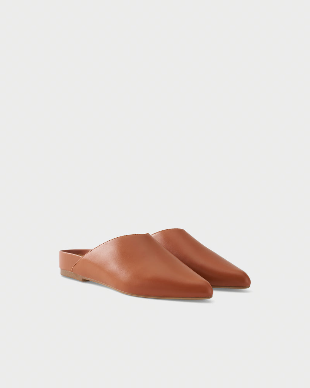 Flat mule in nappa leather
