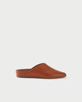 Flat mule in nappa leather