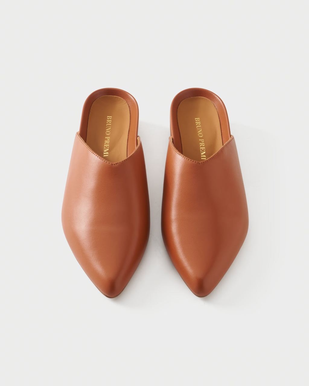 Flat mule in nappa leather