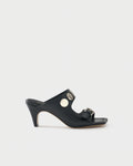 Mule in nappa leather with studs