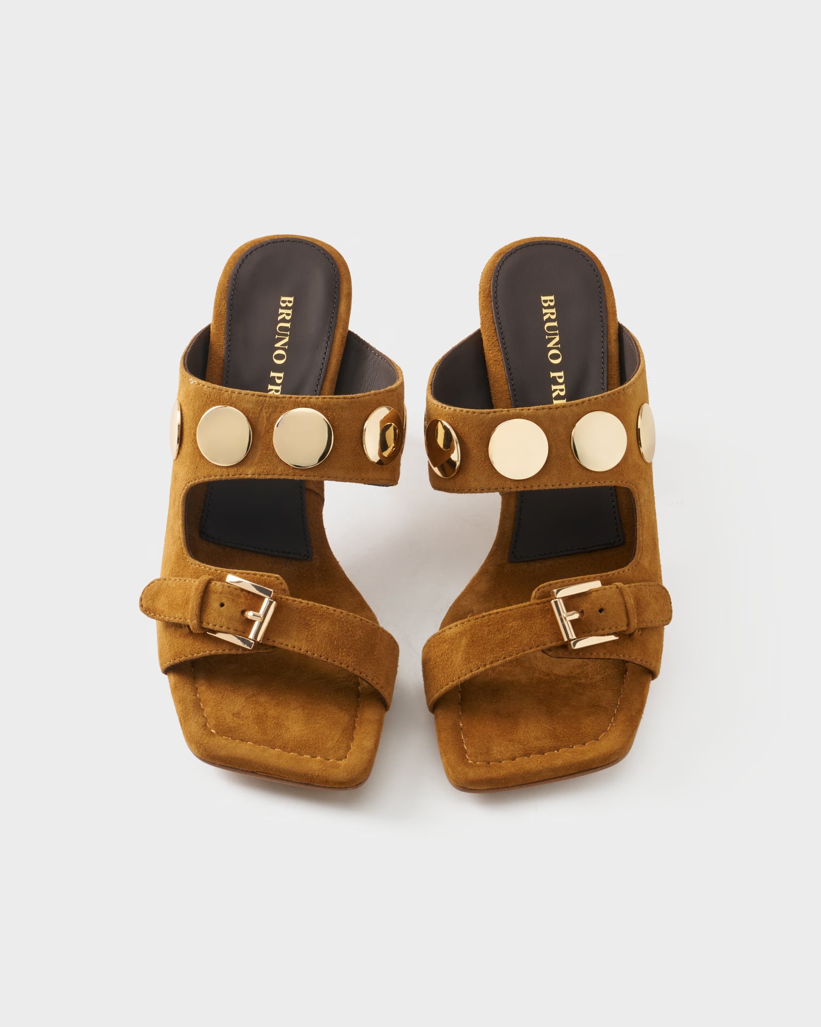 Mule in suede with studs