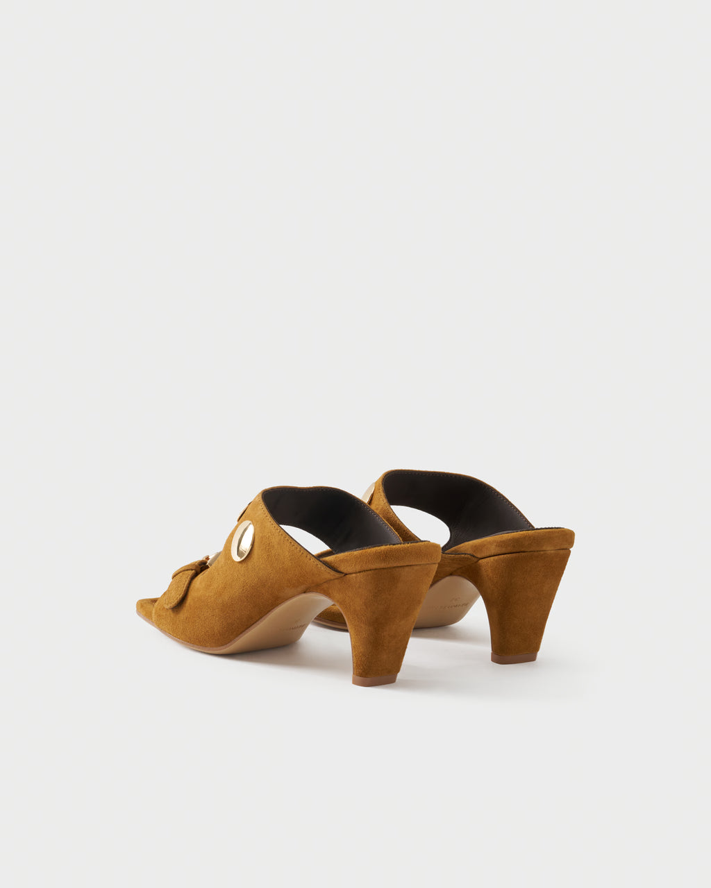 Mule in suede with studs