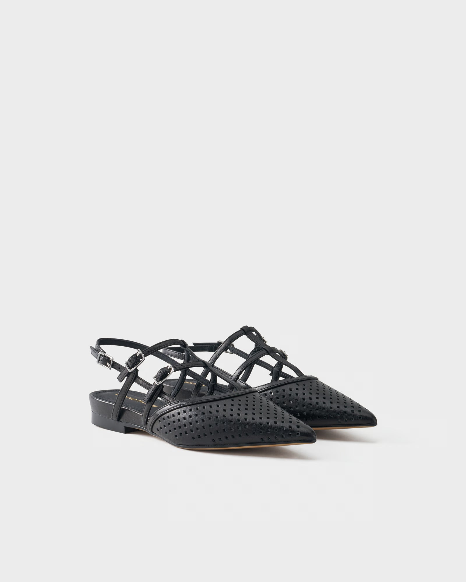 Ballerina slingback in nappa traforata