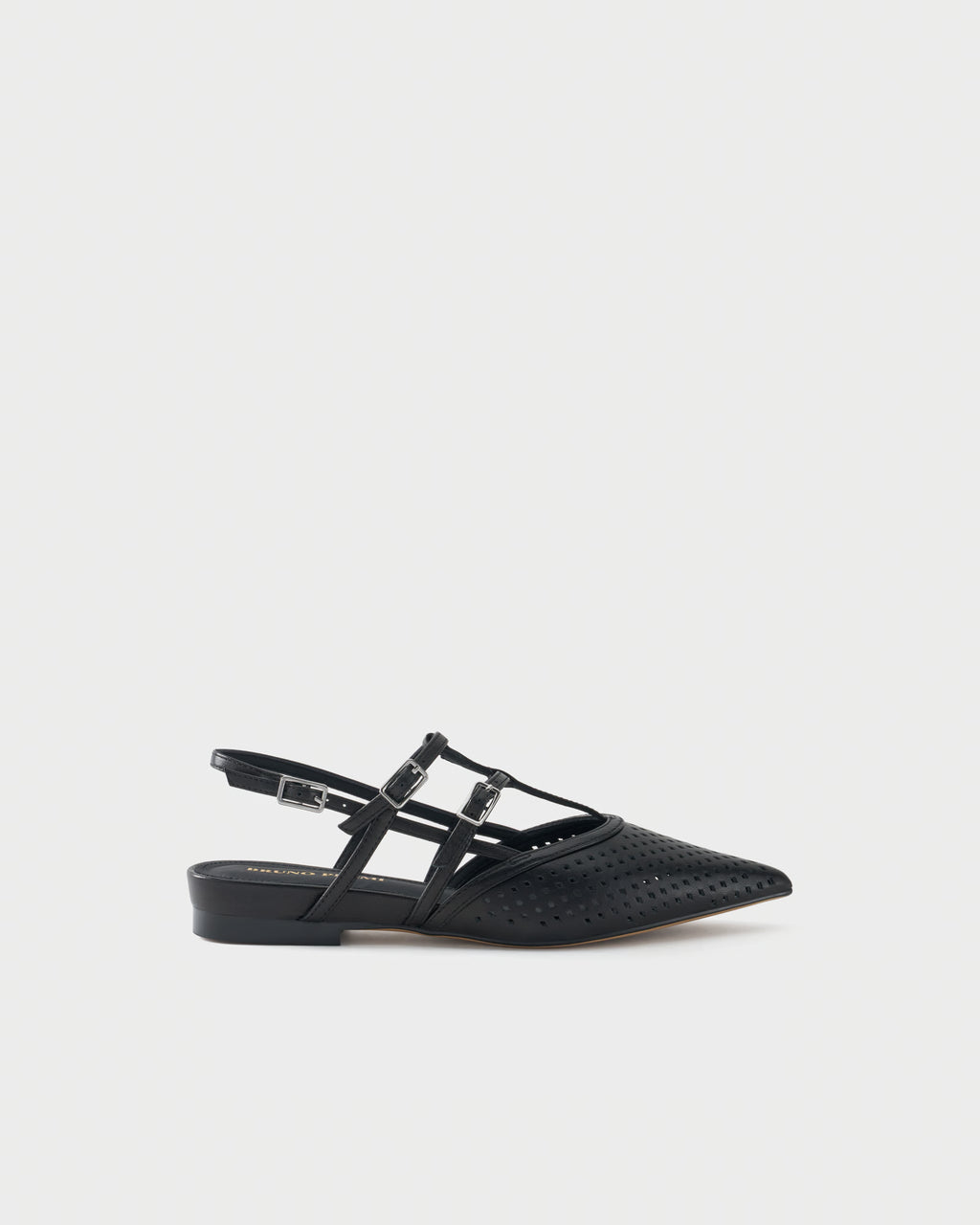 Slingback ballerina in perforated nappa leather