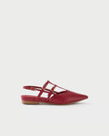 Slingback ballerina in perforated nappa leather
