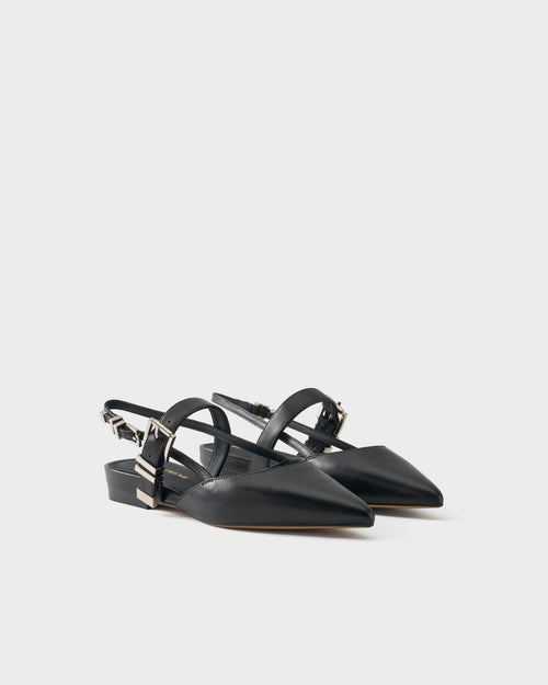Ballerina slingback in nappa