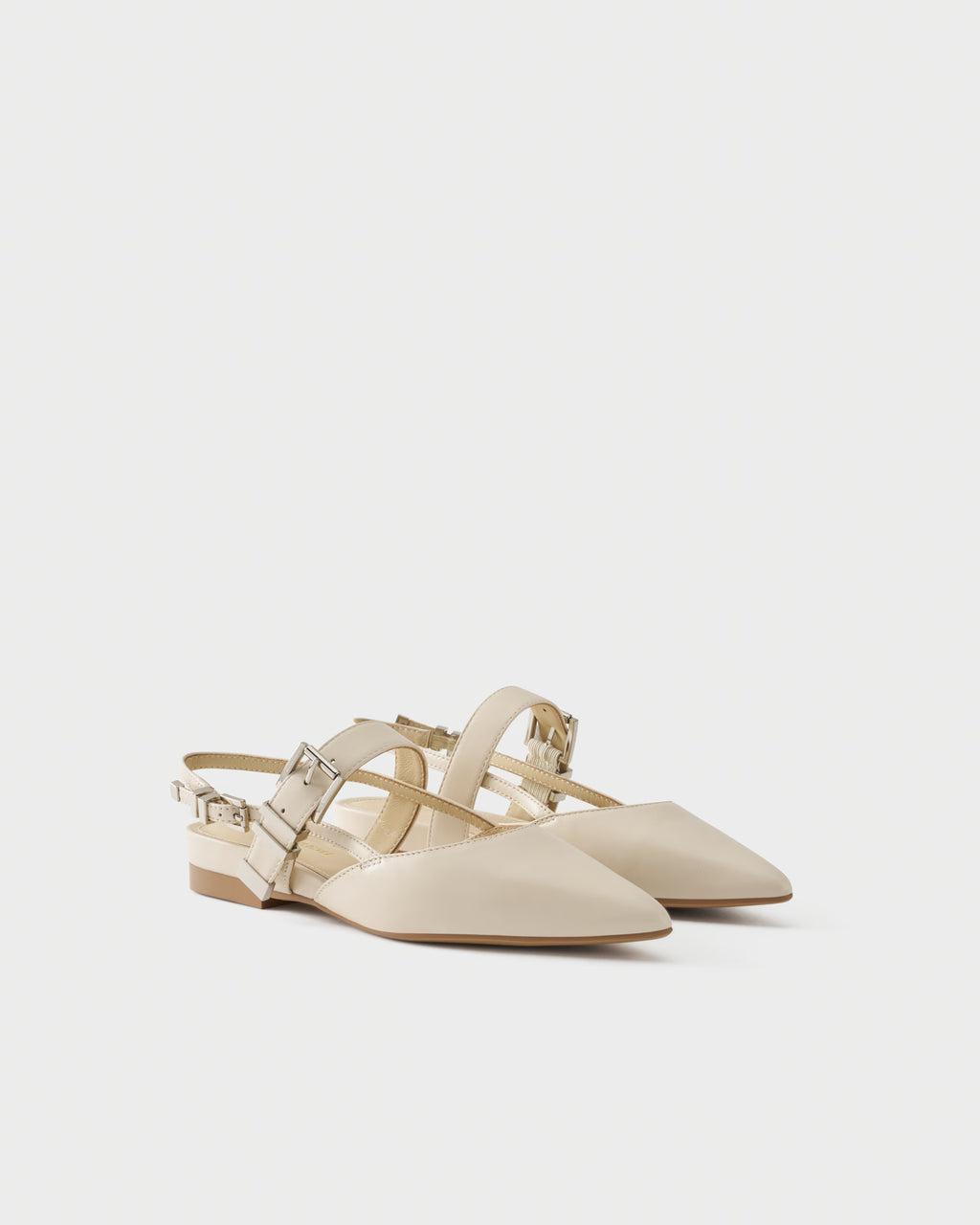 Slingback ballerina in nappa leather