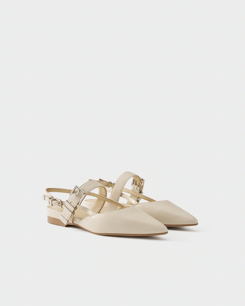 Slingback ballerina in nappa leather