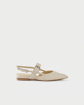 Slingback ballerina in nappa leather