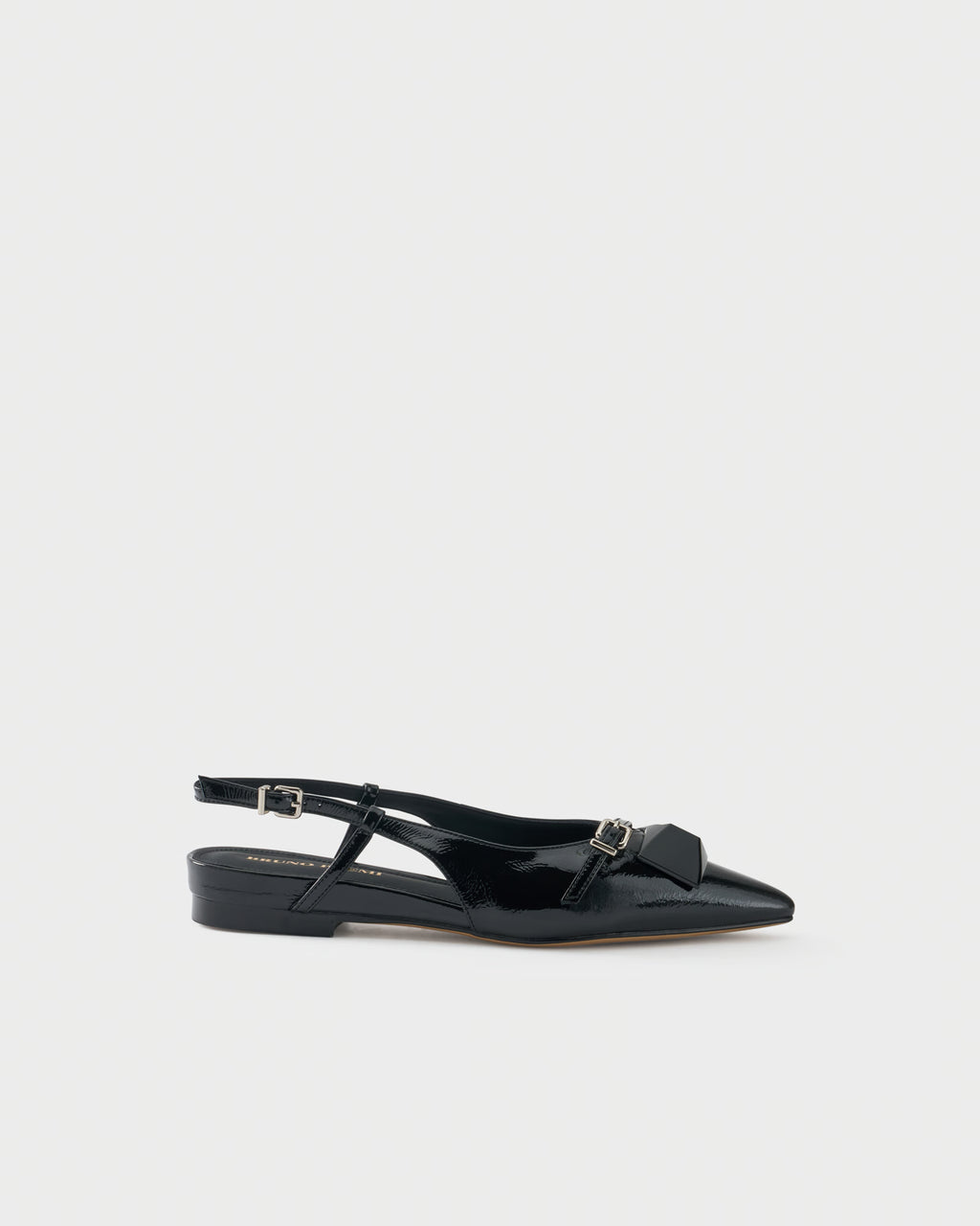 Slingback ballerina in patent leather