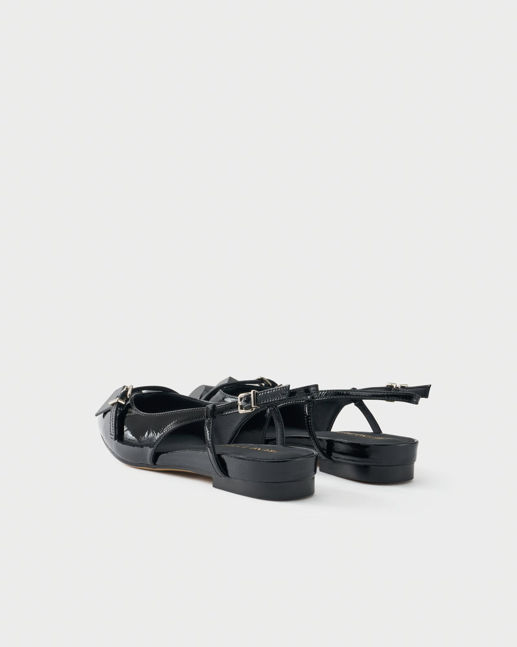 Slingback ballerina in patent leather