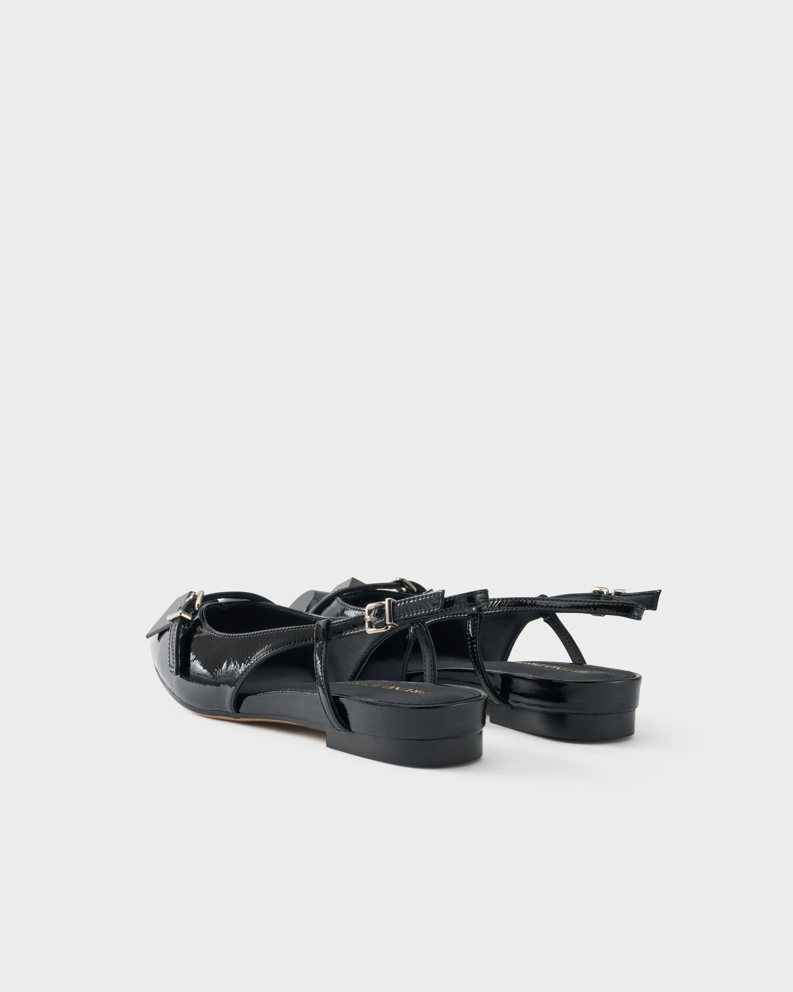 Slingback ballerina in patent leather