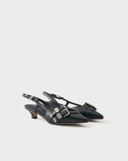 Slingback pump in nappa leather