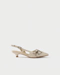Décolleté slingback in nappa