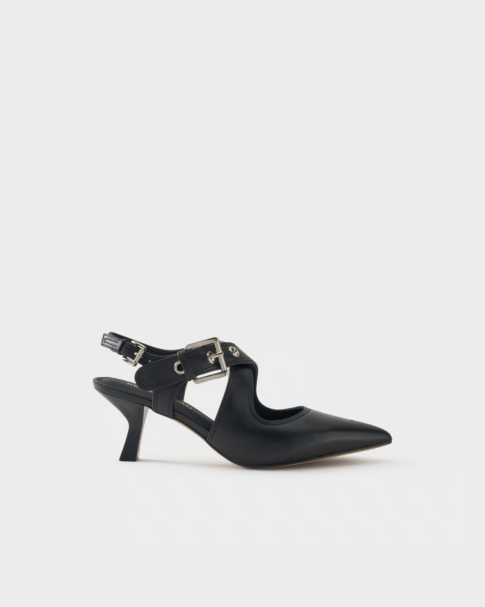 Slingback pump in nappa leather with straps
