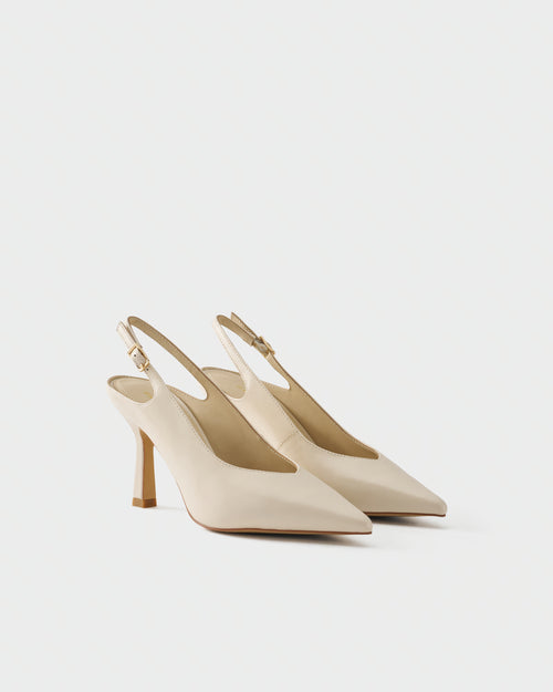 Slingback pump in nappa leather