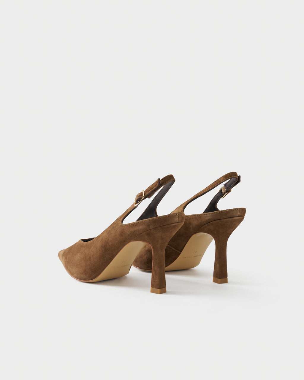 Slingback pump in suede