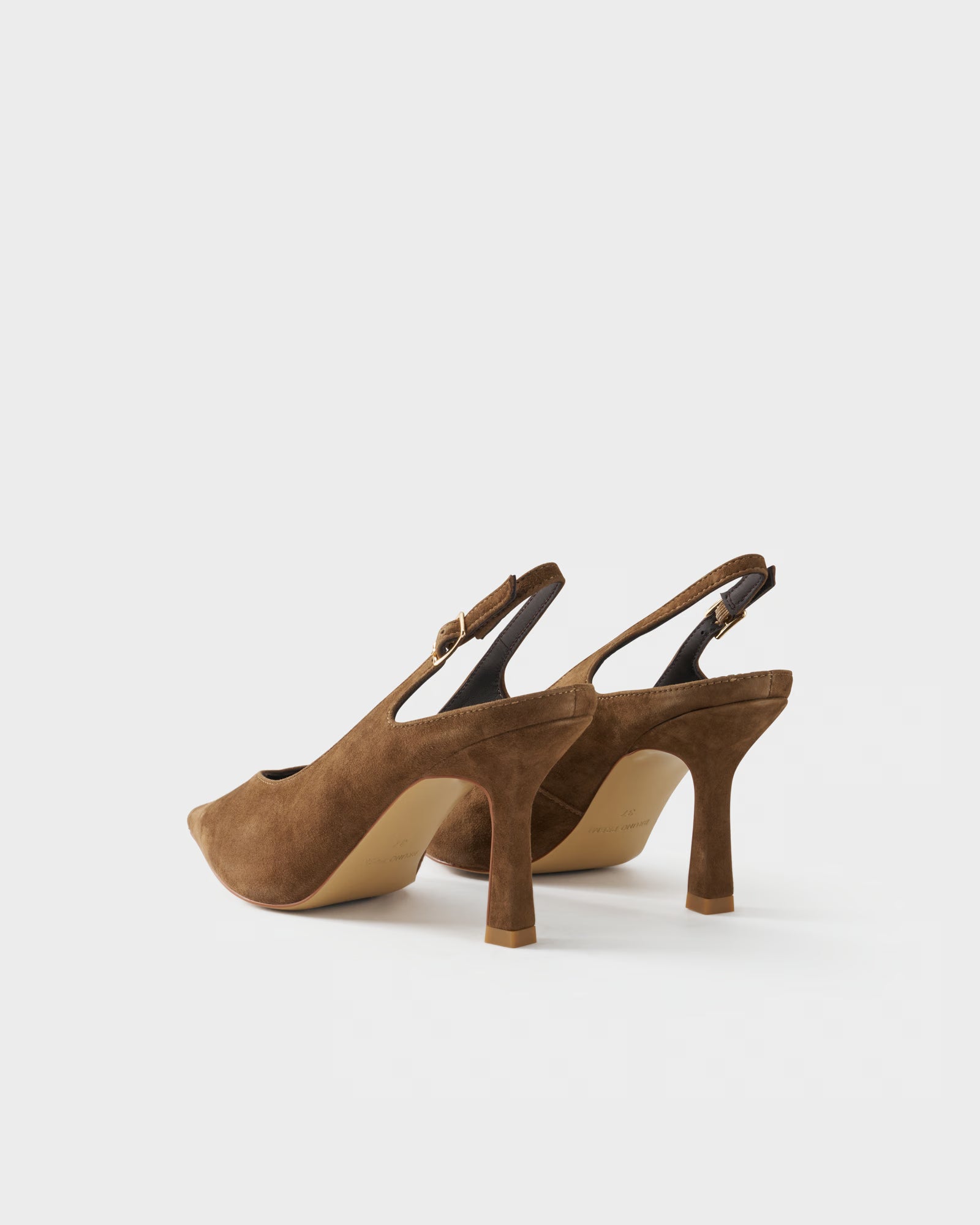 Slingback pump in suede