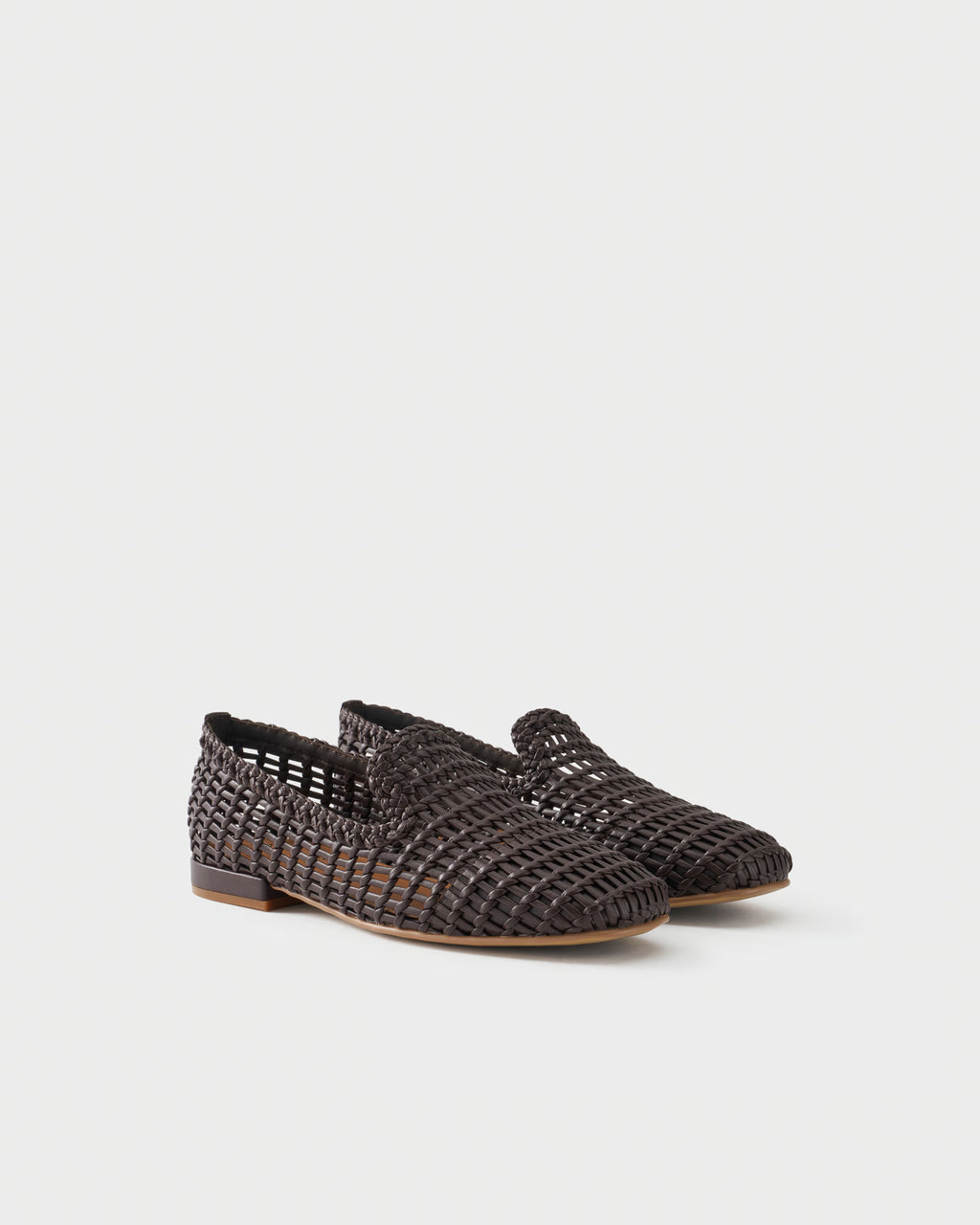Loafer with woven upper