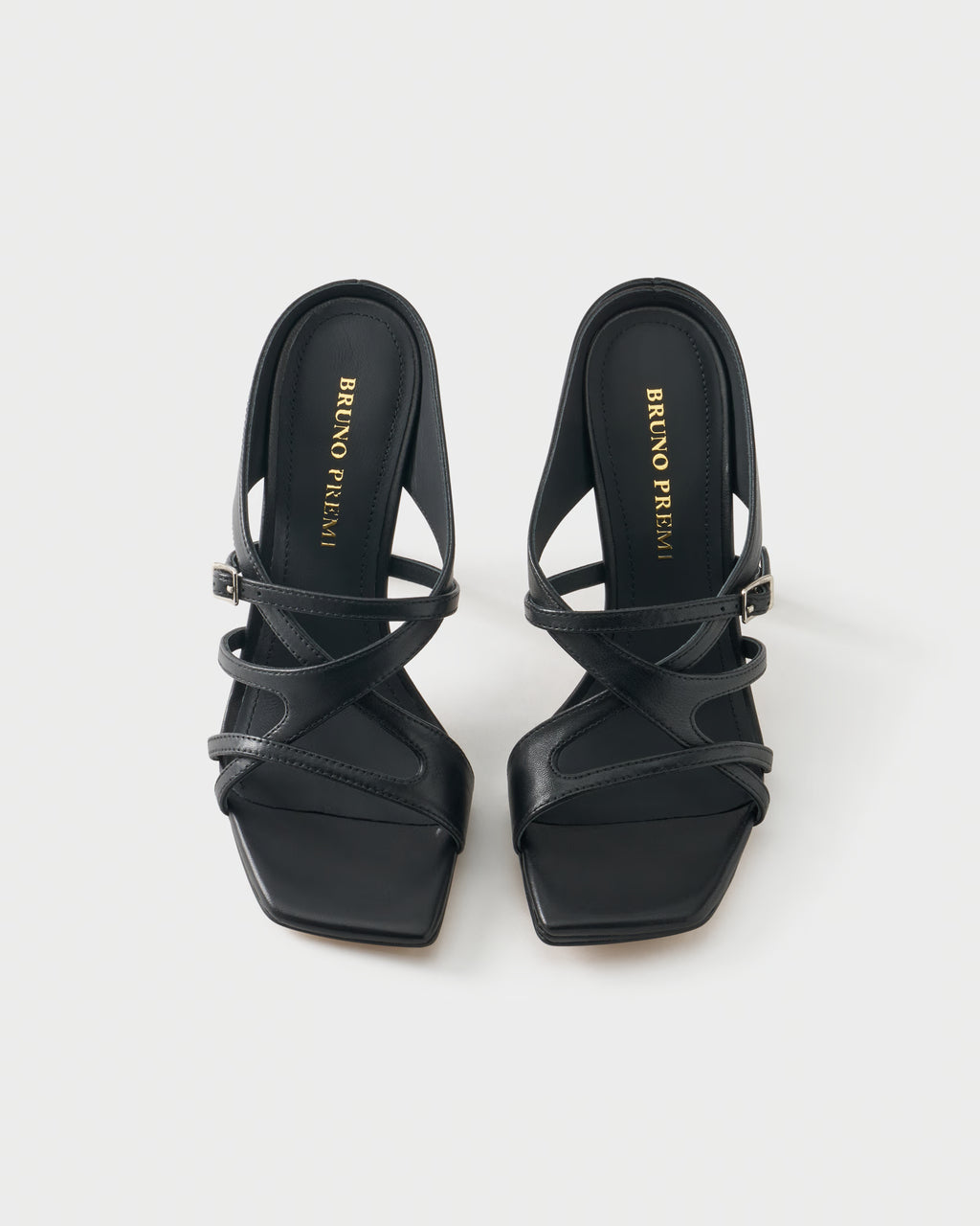 High-heeled mule in nappa leather