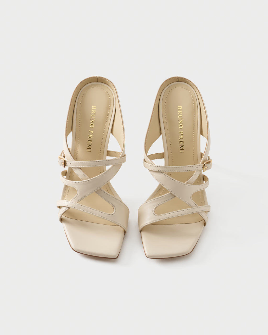 High-heeled mule in nappa leather