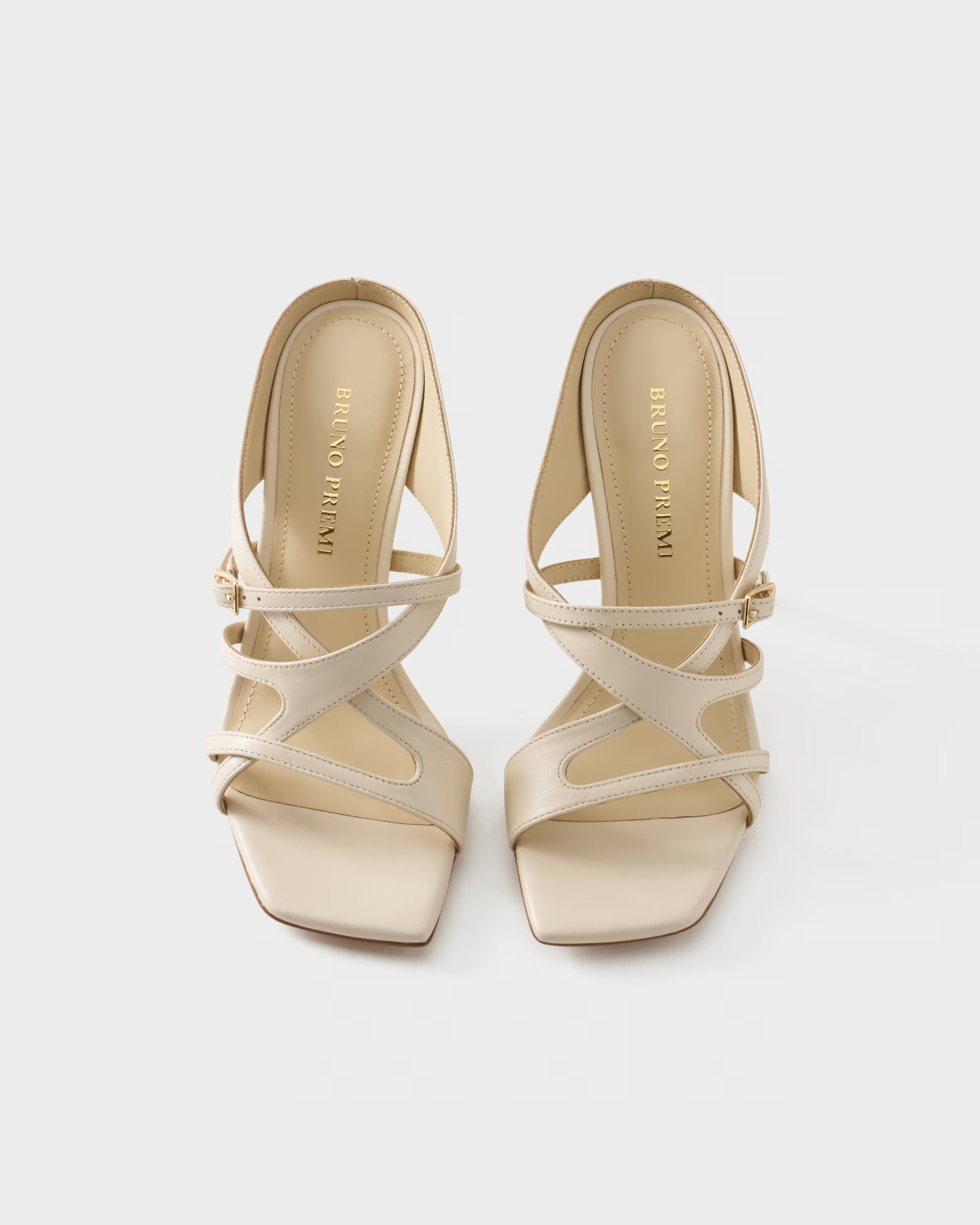 High-heeled mule in nappa leather