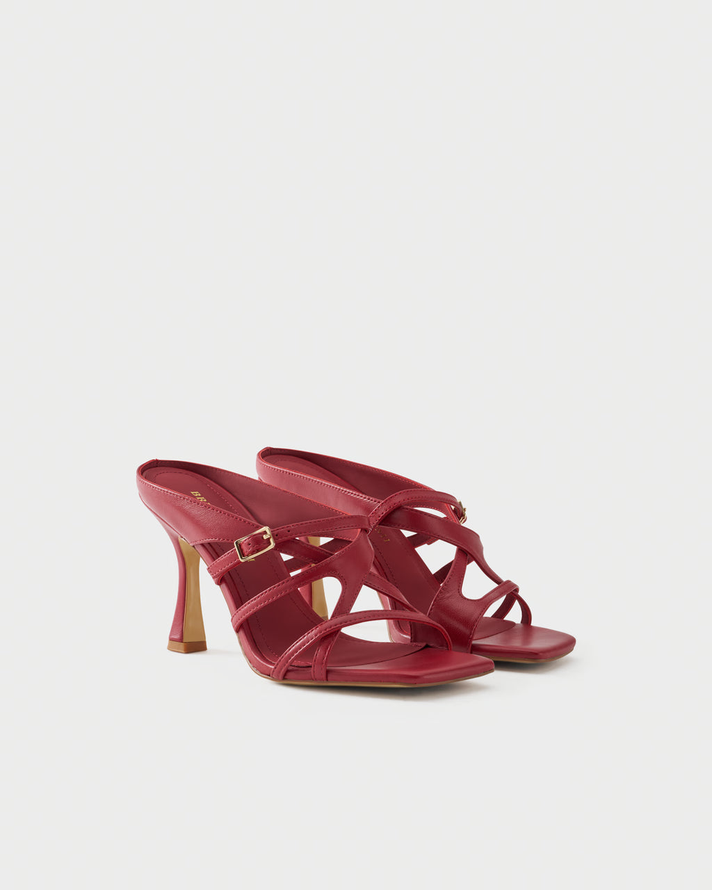 High-heeled mule in nappa leather
