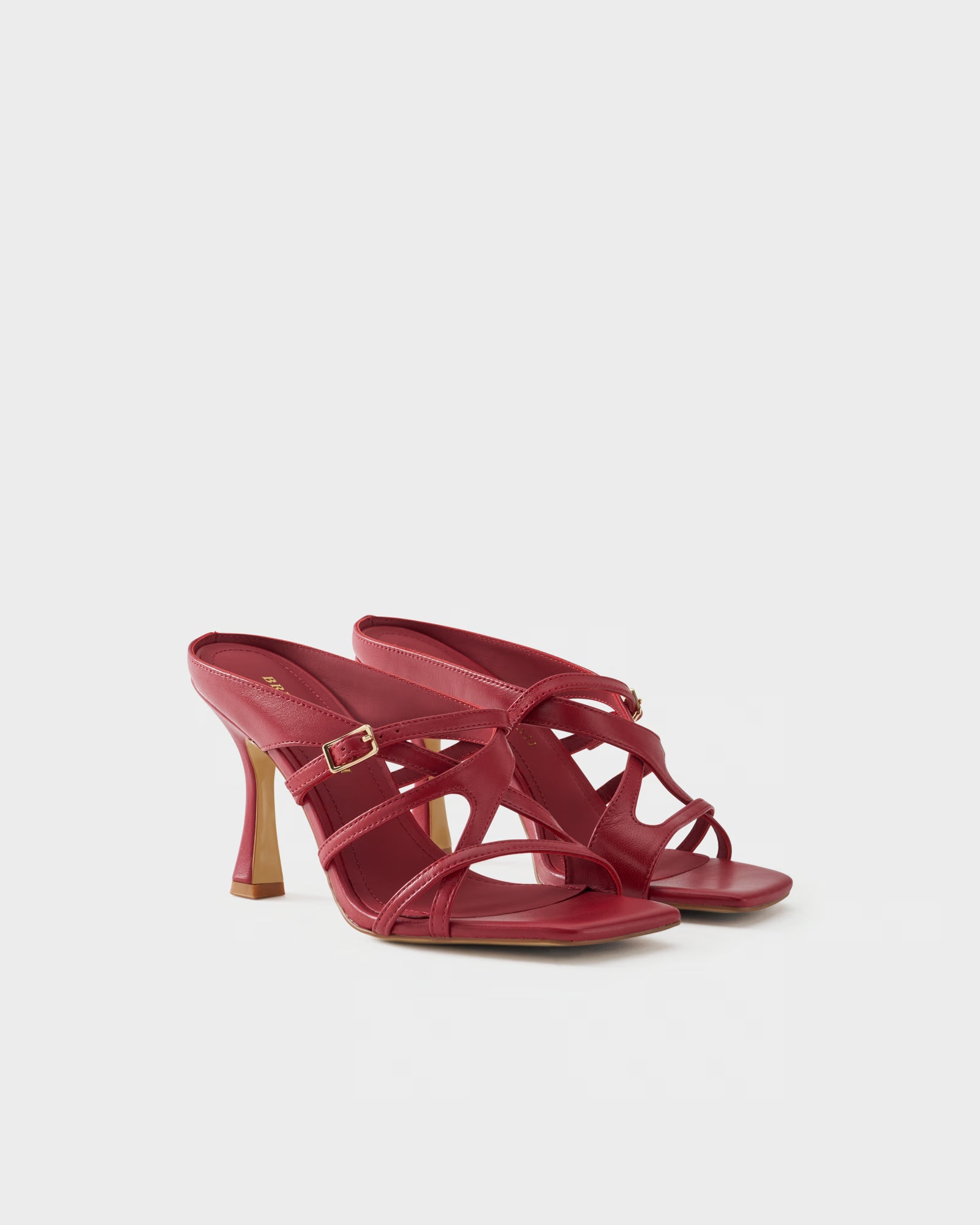 Sabot in nappa con tacco alto