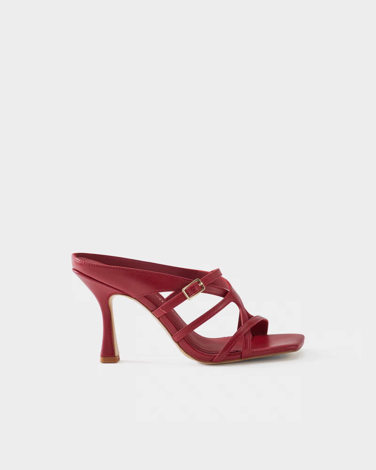 Sabot in nappa con tacco alto