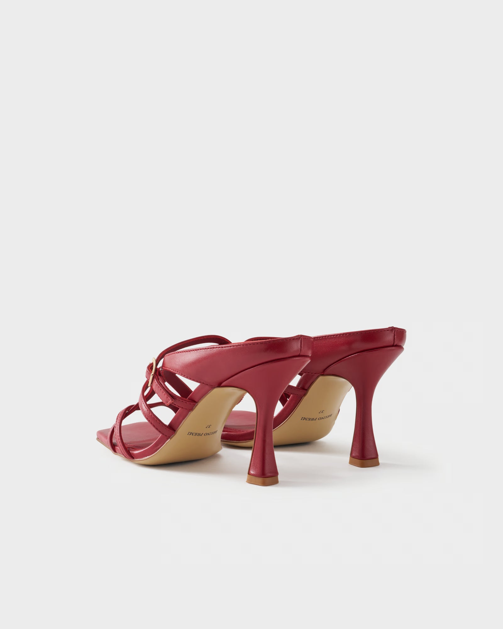High-heeled mule in nappa leather