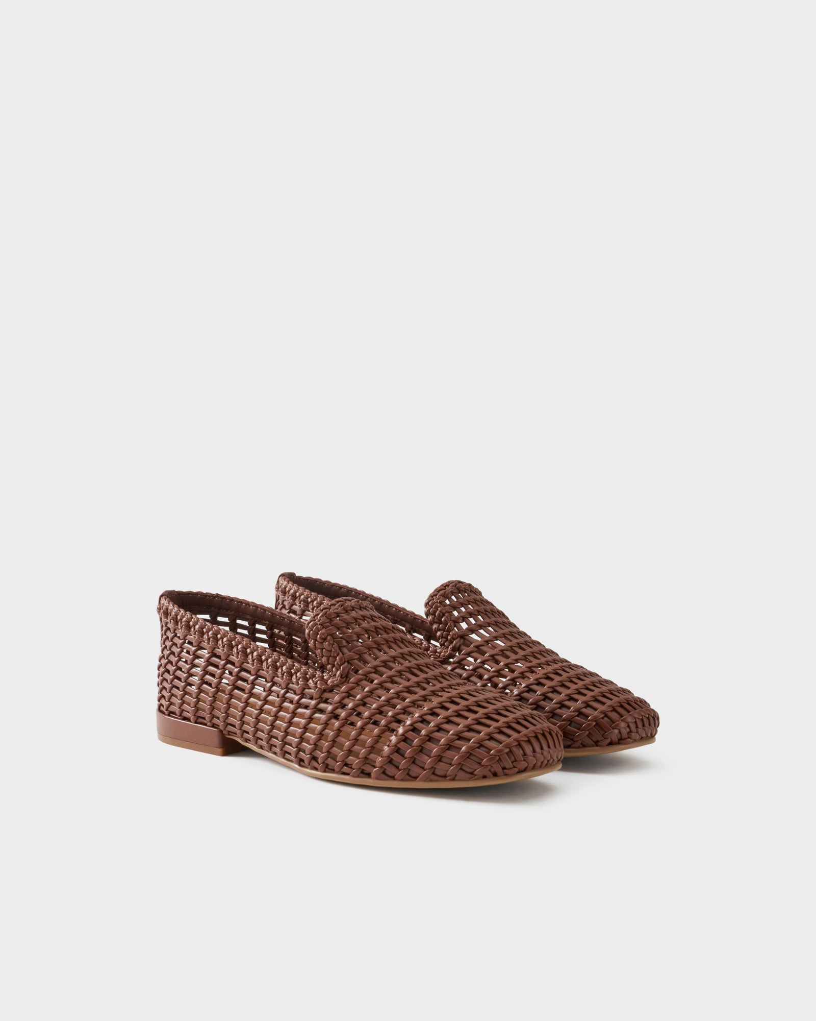 Loafer with woven upper